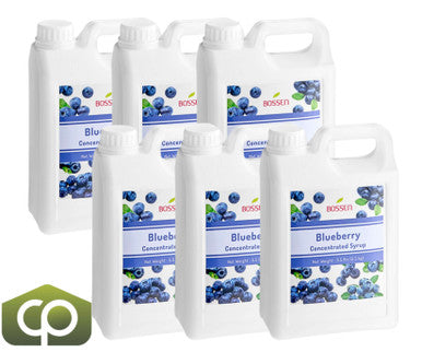 Bossen Blueberry Bubble Tea Concentrated Syrup 64 fl. oz. | Real Blueberry Juice(6/Case)