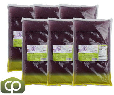 Bossen Taro Bubble Tea Crystal Boba in Syrup 4.4 lb. (2 kg) | Translucent Purple-(6/Case)
