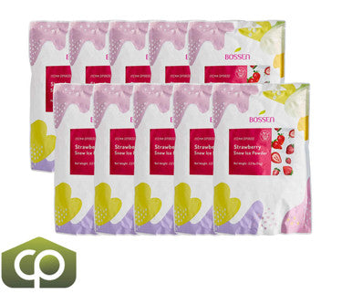 Bossen 2.2 lb. (1 kg) Bubble Tea Strawberry Snow Ice Powder Mix(10/Case)