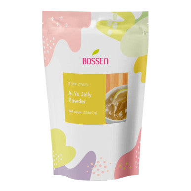 Bossen 2.2 lb. (1 kg) Bubble Tea Ai Yu Jelly Powder Mix - Traditional Taiwanese Dessert(10/Case)