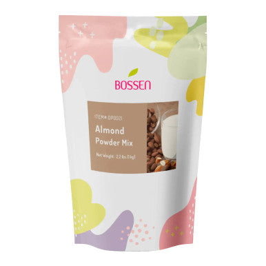Bossen Almond Bubble Tea Powder Mix 2.2 lb. (1 kg) | Creamy & Nutty Flavor(10/Case)