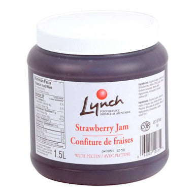 Lynch Strawberry Jam, With Pectin, Trans Fat Compliant | 1.5L/Unit, 6 Units/Case