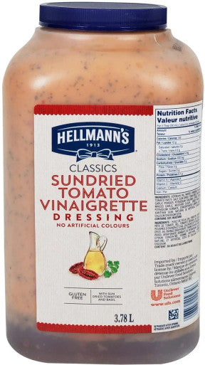 Hellmann's Sundried Tomato & Pesto Vinaigrette Dressing, Gluten Free | 3.78L/Unit, 2 Units/Case