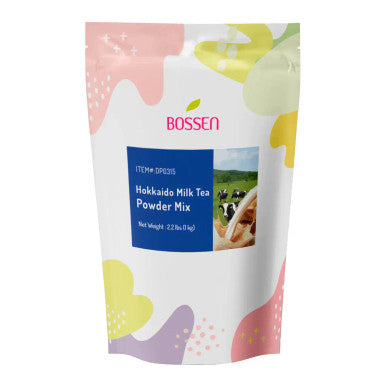 Bossen Hokkaido Milk Tea Powder Mix 2.2 lb. (1 kg) | Full-Bodied Black Tea Flavors(10/Case)