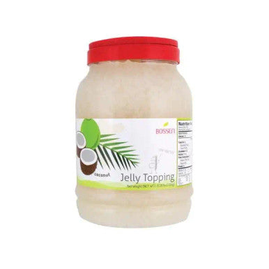 Bossen Coconut Jelly Topping 8.38 lb. (3.8 kg) - 4/Case | Tropical Coconut Infusion