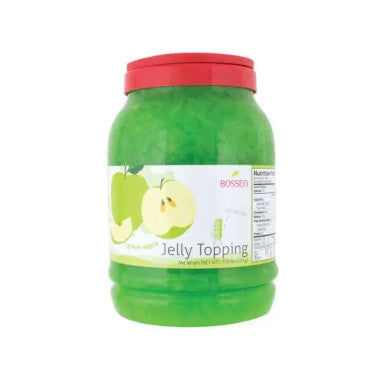 Bossen Green Apple Jelly Topping 8.38 lb. (3.8 kg) - 4/Case | Crisp Green