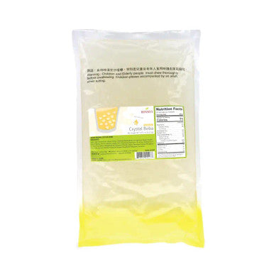 Bossen 2 kg (4.4 lb.) Original Crystal Boba in Syrup - Bubble Tea Sensation(6/Case)