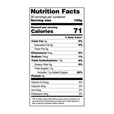 Bossen 4.4 lb. (2 kg) Rainbow Bubble Tea Crystal Boba in Syrup | Translucent Boba(6/Case)