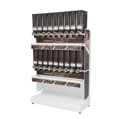 Rosseto Bulkshop 13.3 L, 18 Canister Free Standing Merchandising Gondola - Your Ultimate Display Solution