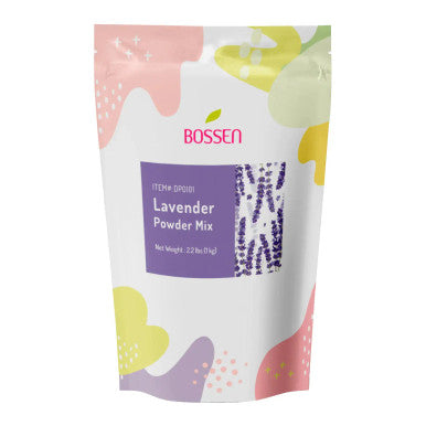 Bossen 2.2 lb. (1 kg) Bubble Tea Lavender Powder Mix | Sweet Herbal Flavor(10/Case)