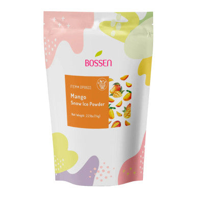 Bossen 2.2 lb. (1 kg) Bubble Tea Mango Snow Ice Powder Mix - Refreshing(10/Case)