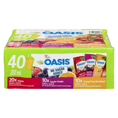 OASIS Juice Blend Variety Pack 200ml (40/CASE)
