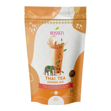 Bossen 1 kg (2.2 lb.) Thai Tea Powder Mix - Bubble Tea Bliss(10/Case)