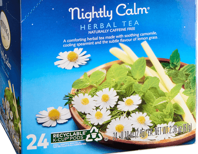 Twinings Nightly Calm Caffeine-Free Herbal Tea Single Serve - 24/Box(4/CASE)