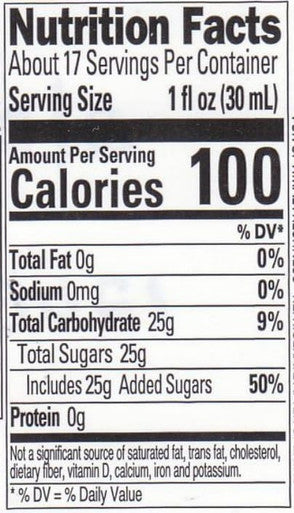 Real Madagascar Vanilla Infused Syrup 16.9 fl. oz. - Sweet and Premium Flavor