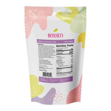 Bossen All-in-One Taro Milk Bubble Tea Powder Mix 2.2 lb. (1 kg) | Rich, Creamy,(10/Case)