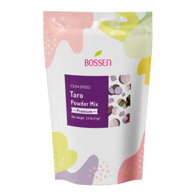Bossen 1 kg (2.2 lb.) Premium Taro Powder Mix - Creamy Delight for Bubble Tea(10/Case)