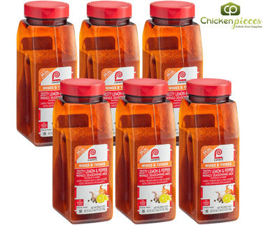 Lawry's Zesty Lemon Pepper Wing Seasoning | 650G/Unit, 6 Units/Case