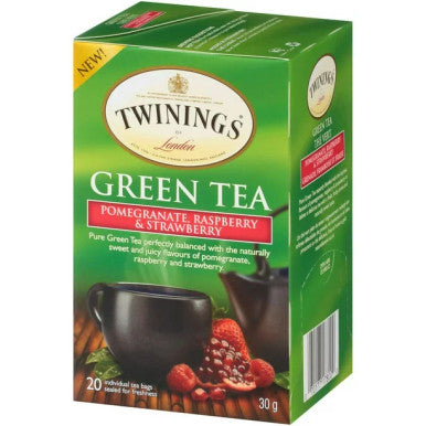 Twinings Pomegranate, Raspberry, & Strawberry Tea Bags - 20/Box(6/CASE)