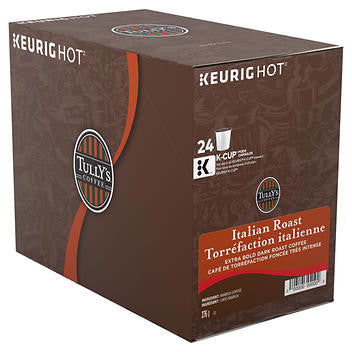 Tully’s Italian Roast K-Cup Pods - 96 Pods - Rich and Robust Coffee Experience
