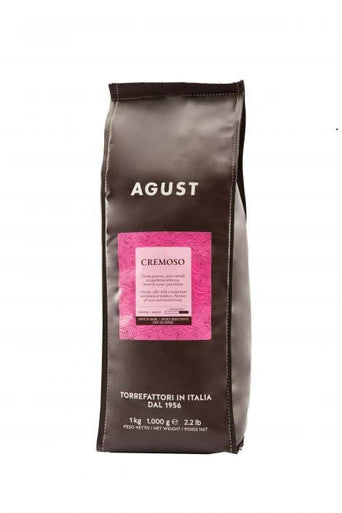 Agust Caffe CREMOSO Medium Blend Coffee Beans - 1 Kg (2.2 lbs) Bag (6/Case)