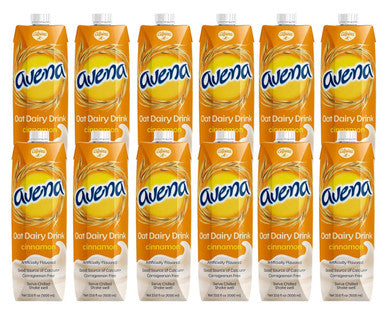 Alpina Avena Canela Oatmeal Drink 1L (12-Case) - Nutritious and Delicious Oat, Milk & Cinnamon Smoothie