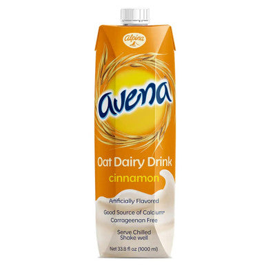 Alpina Avena Canela Oatmeal Drink 1L (12-Case) - Nutritious and Delicious Oat, Milk & Cinnamon Smoothie