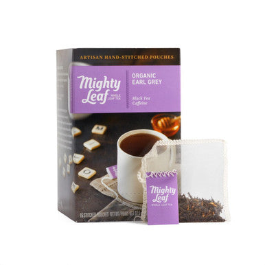 Mighty Leaf Tea Organic Black Earl Grey Tea Blend, Retail Pack | 15UN/Unit, 6 Units/Case