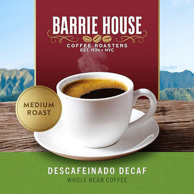 Barrie House 2 lb. - 6/Case Fair Trade Organic Descafeinado Decaf Whole Bean