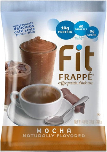 Big Train 3 lb. Fit Frappe Mocha Perfect Blend Protein Drink Mix (4/Case)
