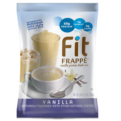Big Train 3 lb. Fit Frappe Vanilla Nutritious Protein Drink Mix (5/Case)