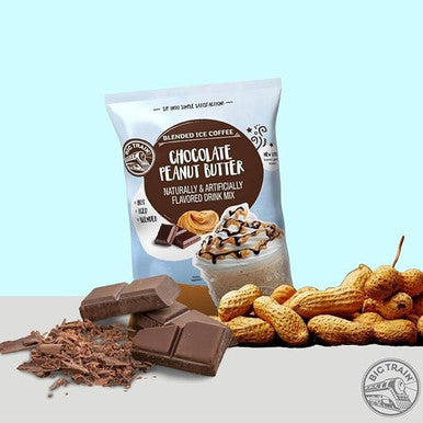 Big Train 3.5 lb. Chocolate Peanut Butter Blended Ice Coffee Mix (5/Case)