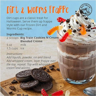 Big Train 3.5 lb. Cookies 'N Cream Blended Creme Frappe Mix -  (5/Case)