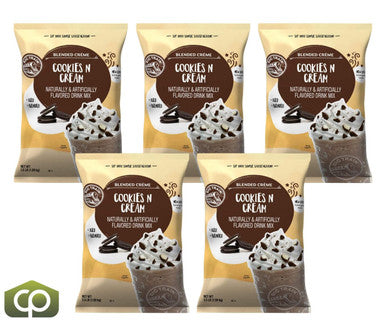 Big Train 3.5 lb. Cookies 'N Cream Blended Creme Frappe Mix -  (5/Case)