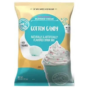 Big Train 3.5 lb. Cotton Candy Kidz Kreamz Blended Creme Frappe Mix (5/Case)
