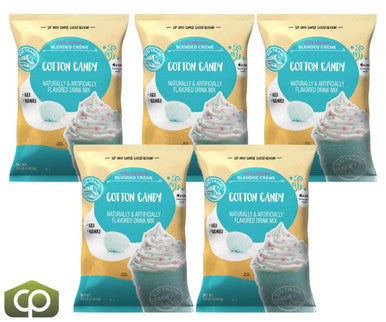 Big Train 3.5 lb. Cotton Candy Kidz Kreamz Blended Creme Frappe Mix (5/Case)