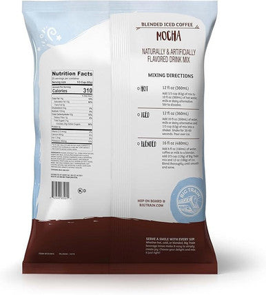Big Train 3.5 lb. Decadent Mocha Blended Ice Coffee Mix (5/Case)
