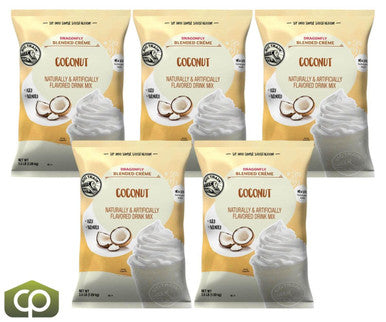 Big Train 3.5 lb. Dragonfly Tropical Coconut Blended Creme Frappe Mix (5/Case)