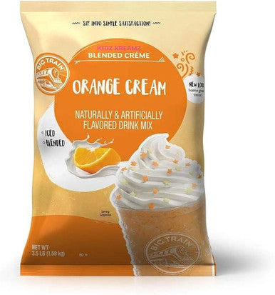 Big Train 3.5 lb. Orange Cream Kidz Kreamz Blended Creme Frappe Mix (5/Case)