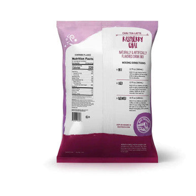 Big Train 3.5 lb. Raspberry Chai Tea Latte Mix - Decadent Spices (8/Case)