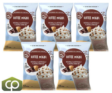 Big Train 3.5 lb. Toffee Mocha Delight Blended Ice Coffee Mix (5/Case)