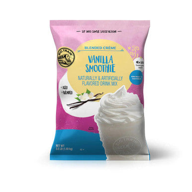 Big Train 3.5 lb. Vanilla Smoothie Mix - Creamy & Flavorful Base (5/Case)