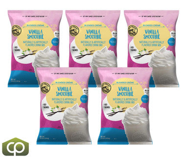 Big Train 3.5 lb. Vanilla Smoothie Mix - Creamy & Flavorful Base (5/Case)