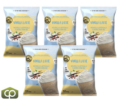 Big Train 3.5 lb. Versatile Vanilla Latte Blended Ice Coffee Mix  (5/Case)