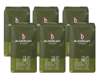 BlaserCafé PURA VIDA BIO Coffee Beans - 1 Kg (2.2 lbs / 1000g) Bag (6/Case)
