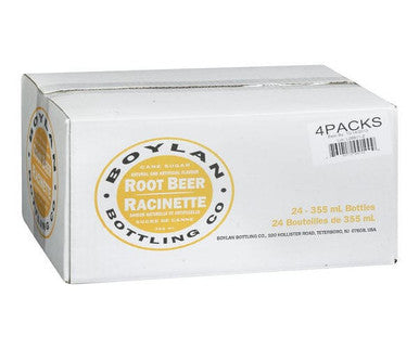 Boylan Bottling Soda Root Beer 355 ML //12 ounces (24/Case) - Gourmet Quality