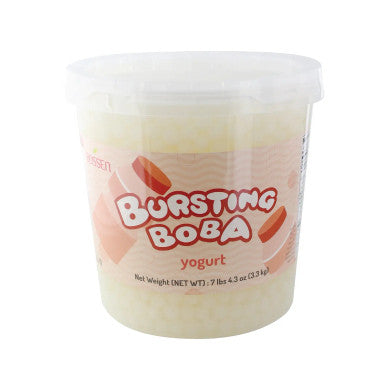 Bossen Yogurt Bursting Boba 7.04 lb. (3.19 kg) - 4/Case | Japanese-Style Delight