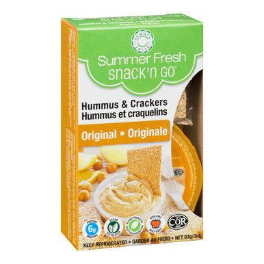 Summer Fresh Original Hummus, With Crackers | 83G/Unit, 12 Units/Case