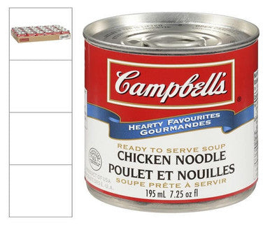 Campbell's Soup Chicken Noodle Ez Open 195 ML/6.59 ounces (24/Case)