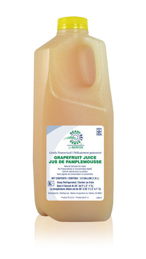 Markon Rss Grapefruit Juice, Fresh 100 Percent | .5GAL/Unit, 6 Units/Case